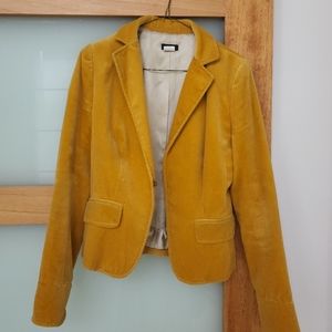 J Crew yellow blazer